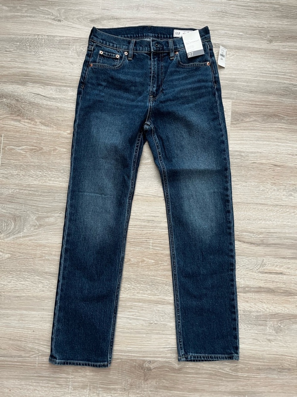 NWT GAP Women’s High Rise ’90s Slim Straight Jeans Medium Wash - Size 27 Petite